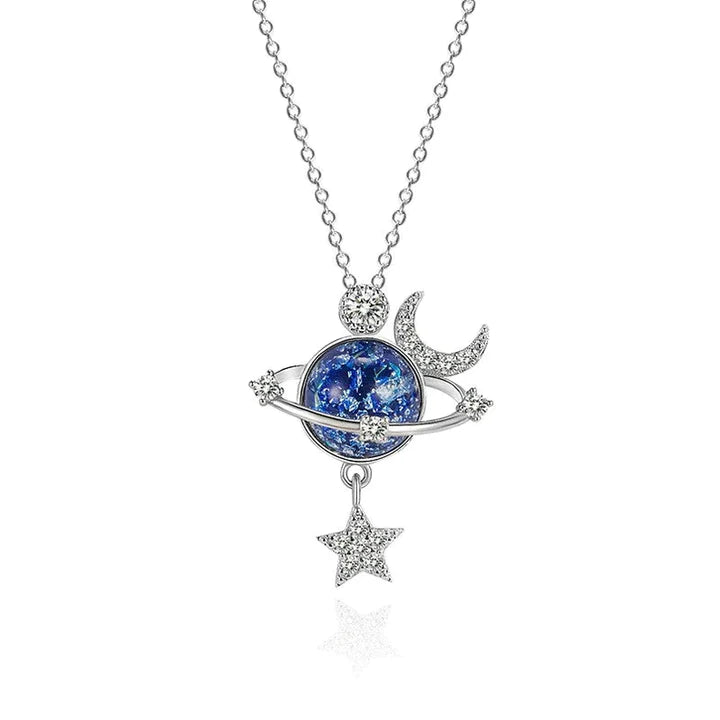 To My Daughter, Love Mum - PLANET & STARS NECKLACE