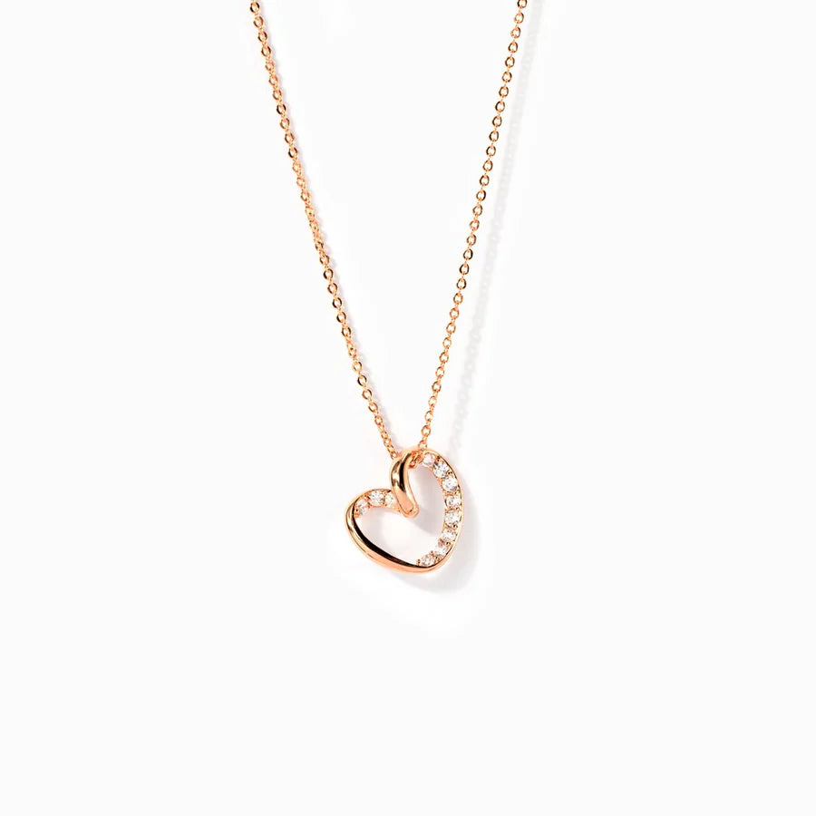 GRANDMOTHER & GRANDDAUGHTER FOREVER SPARKLE HEART NECKLACE