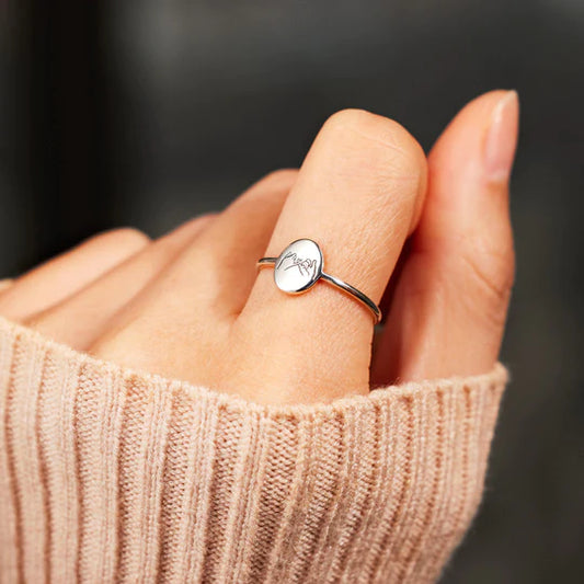 Rain or Shine Pinky Promise Ring