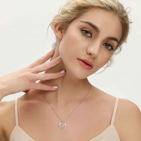 Soulmate Forever & Always Heart Necklace