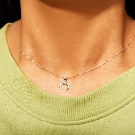 I Love You To The Moon & Back Crescent Moon Necklace