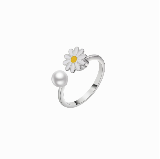 Daisy Flower Fidget Ring